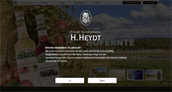 Desktop Screenshot of heydt.de